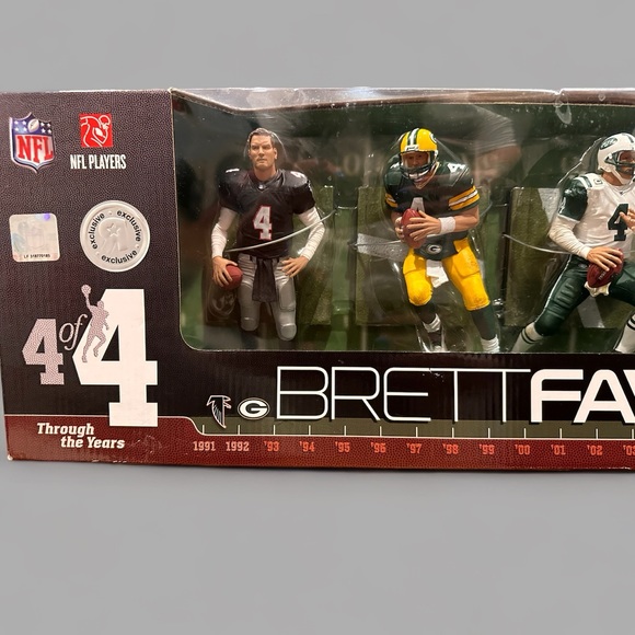 Brett Favre Through The Years Collectable Action Figures - Picture 4 of 11